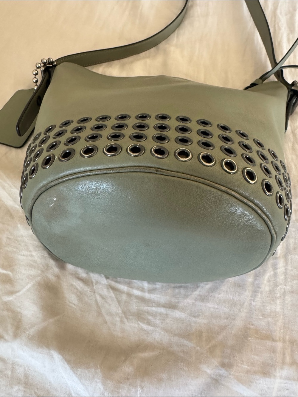 Coach Olive Green bleeker grommet Bucket Bag - Picture 4 of 6